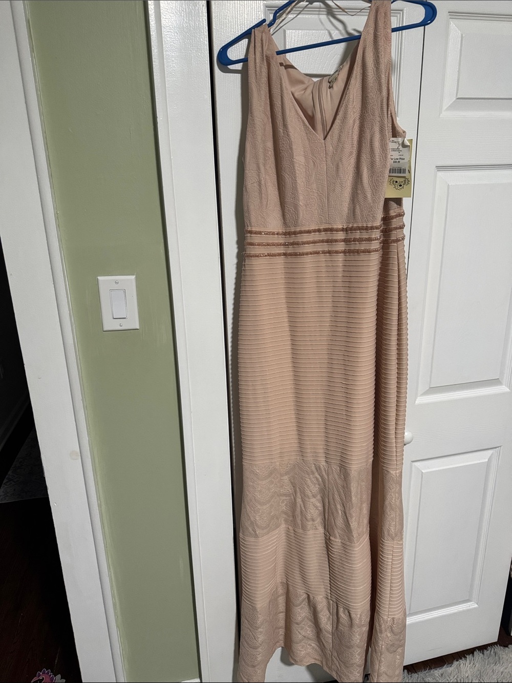 Signature by Sangria Blush/Nude Sleeveless Wedding Dress
